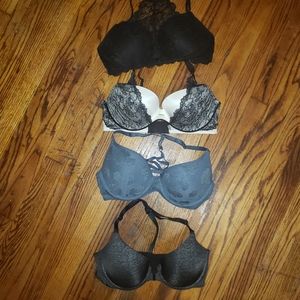 Victoria's Secret & Pink lot of 4 34 DD Bras